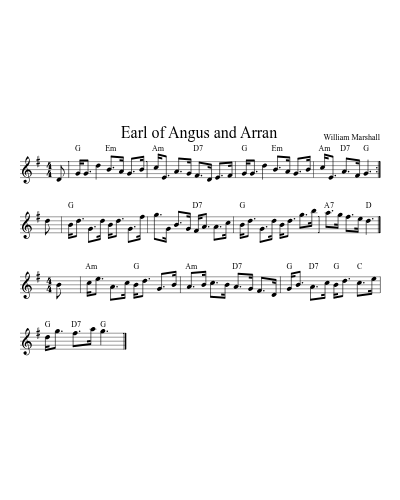 Earl of Angus and Arran (Version 5)