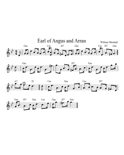 Earl of Angus and Arran (Version 6)