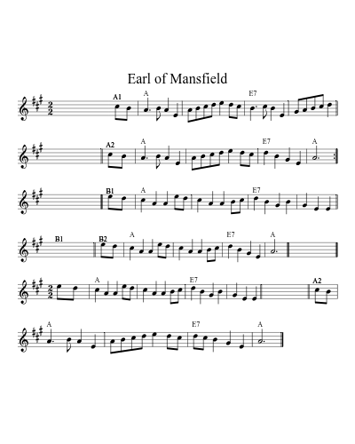 Earl of Mansfield (Version 3)