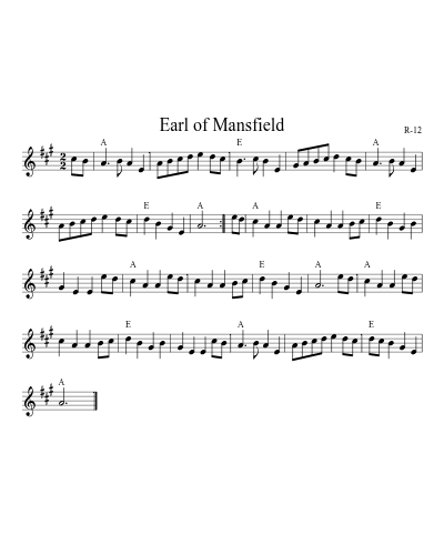 Earl of Mansfield (Version 5)