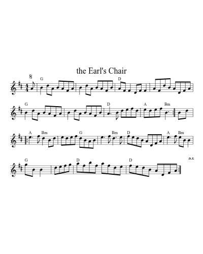 The Earl's Chair (Version 6)