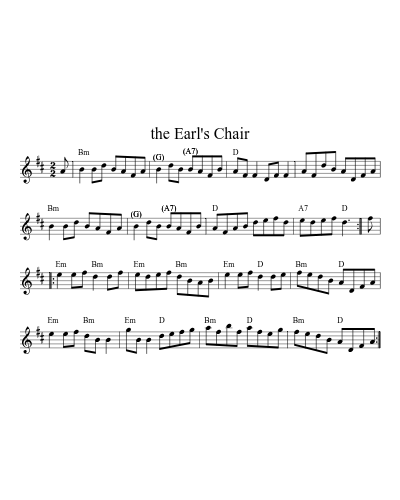 The Earl's Chair (Version 8)