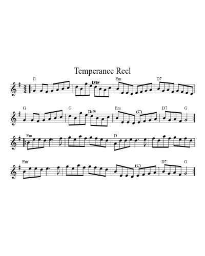 Temperance Reel (Early Am Hornpipes) preview