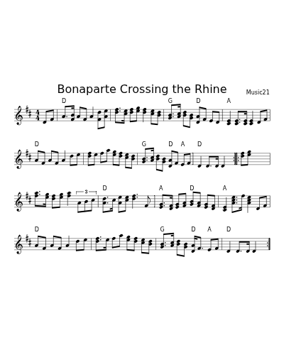 Bonaparte Crossing The Rhine (Early Am Hornpipes)