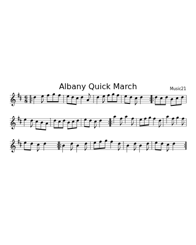 Albany Quick March (Early Am Jigs)