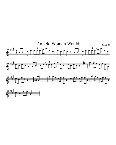 An Old Woman Would
