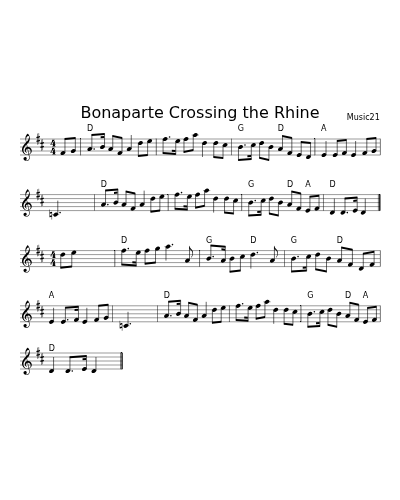 Bonaparte Crossing The Rhine (Early Am Reels)