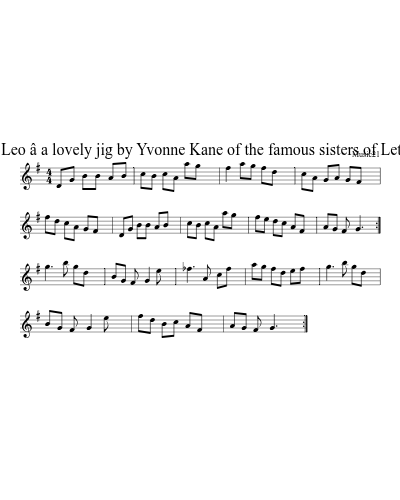 One for Leo â a lovely jig by Yvonne Kane of the famous sisters of Letterfrack preview