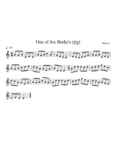 One of Joe Burke's (jig)