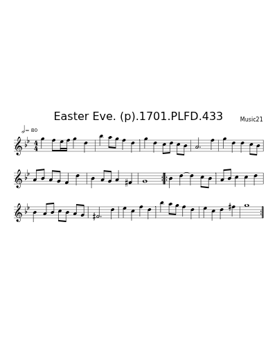 Easter Eve. (p).1701.PLFD.433