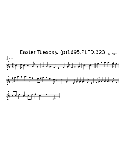 Easter Tuesday. (p)1695.PLFD.323
