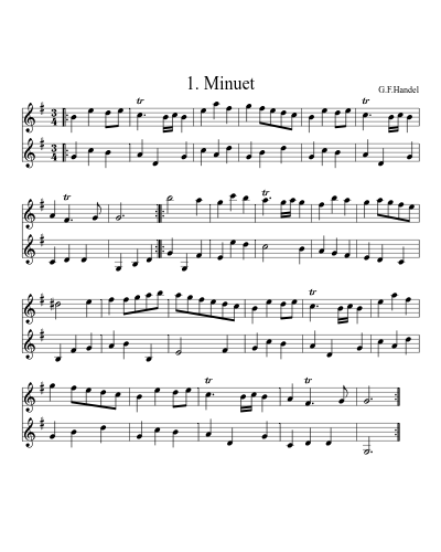 1. Minuet (Version 4)