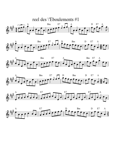 reel des \'Eboulements   #1