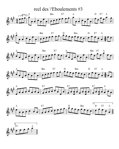 reel des \'Eboulements   #3