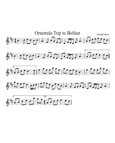 Ornetteâs Trip to Belfast