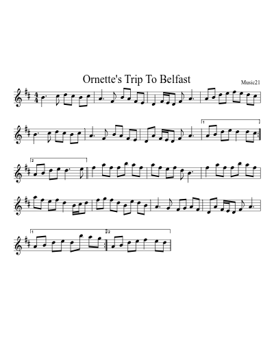 Ornette's Trip To Belfast