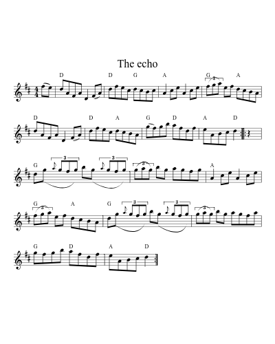 The echo (Version 5) sheet music preview