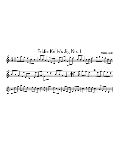Eddie Kelly's Jig No. 1 (Version 2)