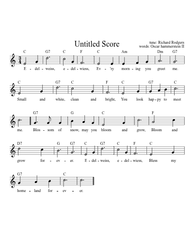 Edelweiss Song