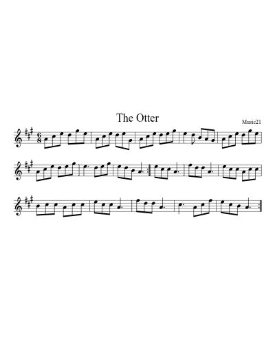 The Otter sheet music preview