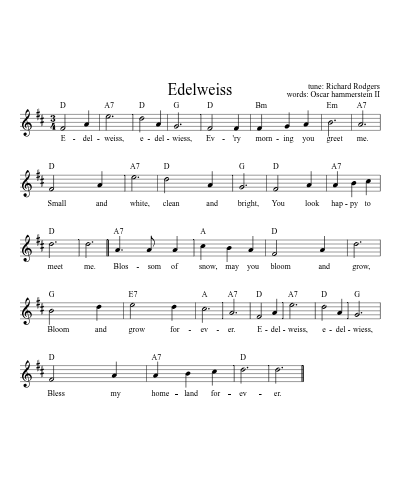 Edelweiss (Version 7)
