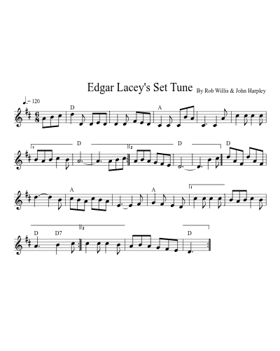 Edgar Lacey's Set Tune