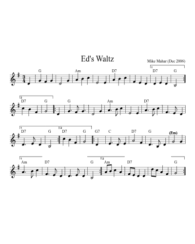 Ed's Waltz (Version 3) preview