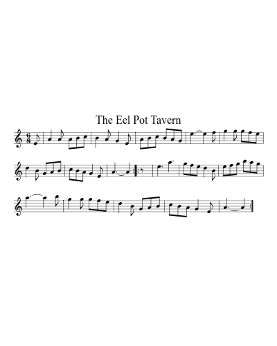The Eel Pot Tavern sheet music preview