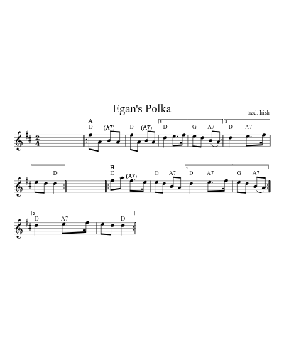 Johnny Mickey's Polka (Egans Johnnys Polka) preview
