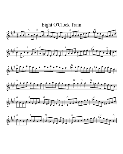 Eight o'clock train (Version 2)