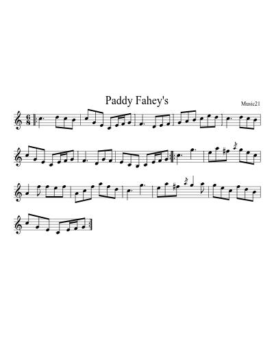 Paddy Fahey's (Version 2)
