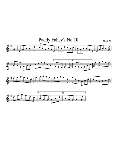 Paddy Fahey's No 10