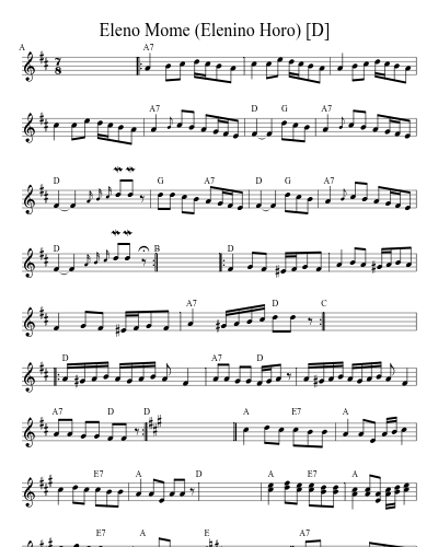 Eleno Mome (Elenino Horo)   [D] (Version 2)