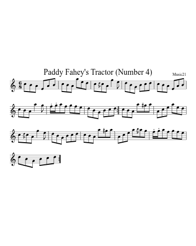 Paddy Fahey's Tractor (Number 4)