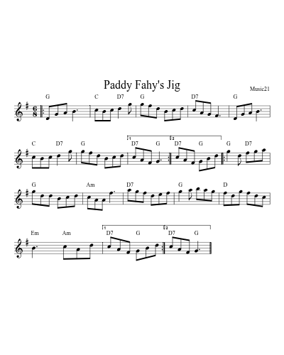 Paddy Fahy's Jig preview
