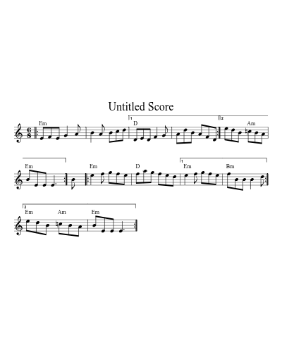 Eminor Set (Version 7) sheet music preview