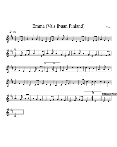 Emma (Vals fr\aan Finland) (Version 2)