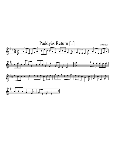 Paddyâs Return [1]