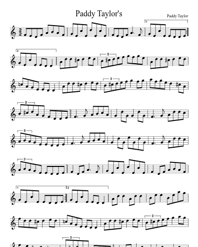 Paddy Taylor's (Version 3)