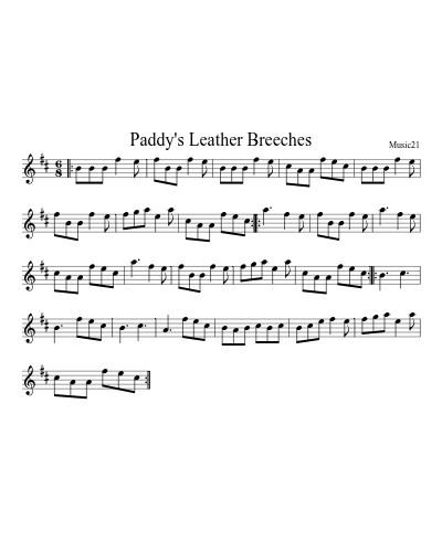 Paddy's Leather Breeches preview