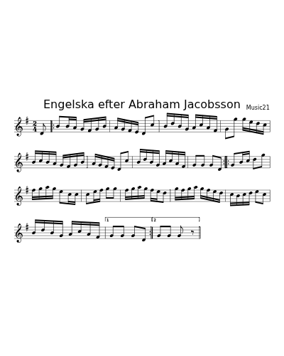 Engelska efter Abraham Jacobsson