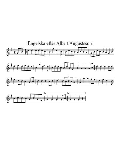 Engelska efter Albert Augustsson