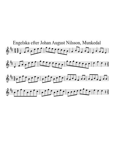 Engelska efter Johan August Nilsson, Munkedal