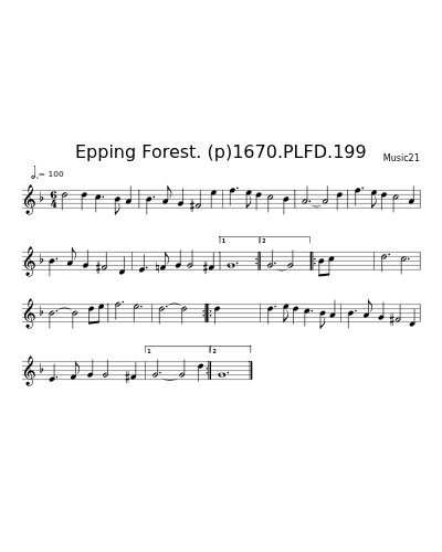 Epping Forest. (p)1670.PLFD.199