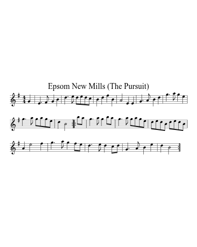 Epsom New Mills (The Pursuit)