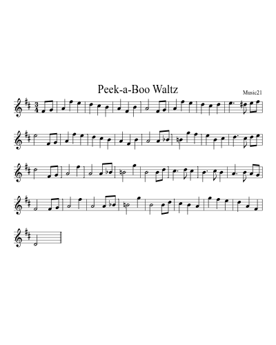 Peek-a-Boo Waltz preview
