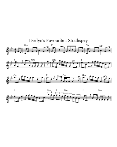 Evelyn's Favourite - Strathspey (Version 2)