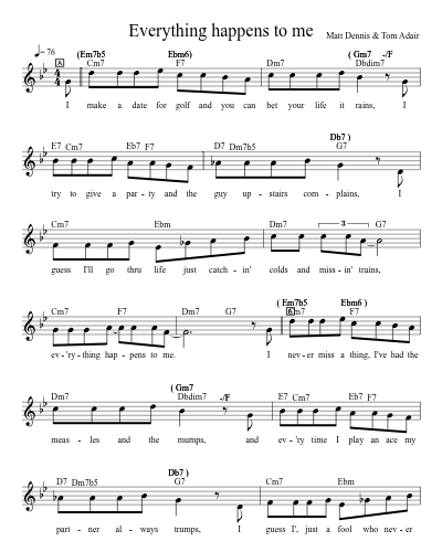 Everything happens to me preview