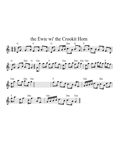 The ewie wi' the crookit horn (Version 2)