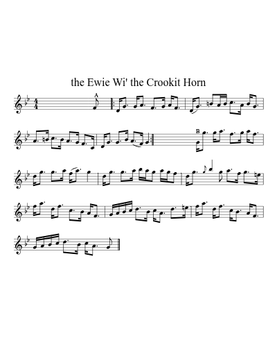 The ewie wi' the crookit horn (Version 4)